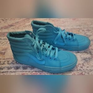 Rare Vans Women's Turquois Blue High-Top Sneakers Size  Men 5/ W 6.5